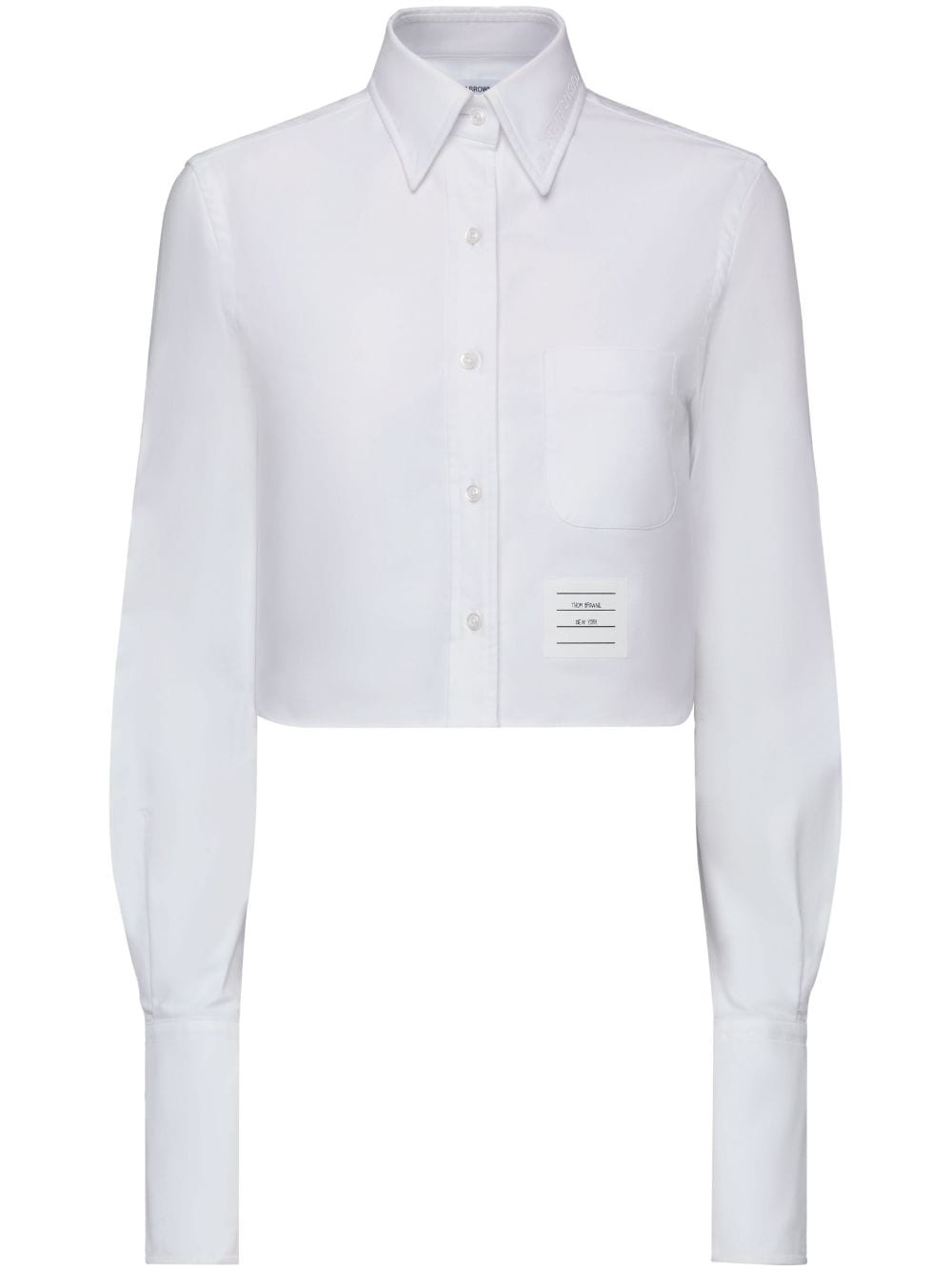 Thom Browne Camicia Armband and Flag con applicazione - Bianco