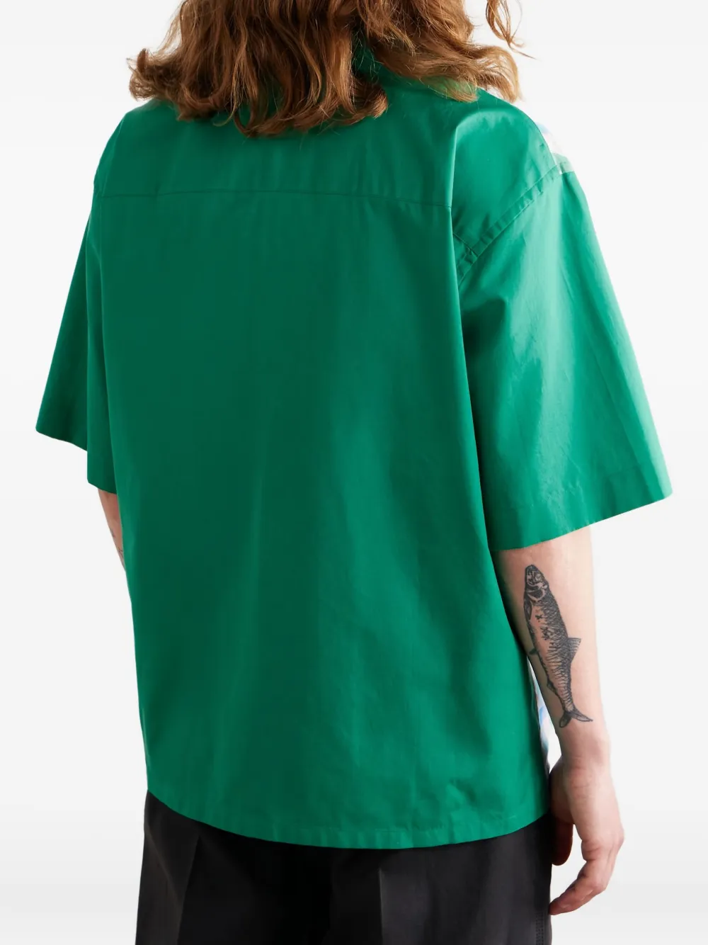 Marni Poloshirt met gingham ruit Groen