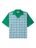 Marni gingham-pattern shirt - Green