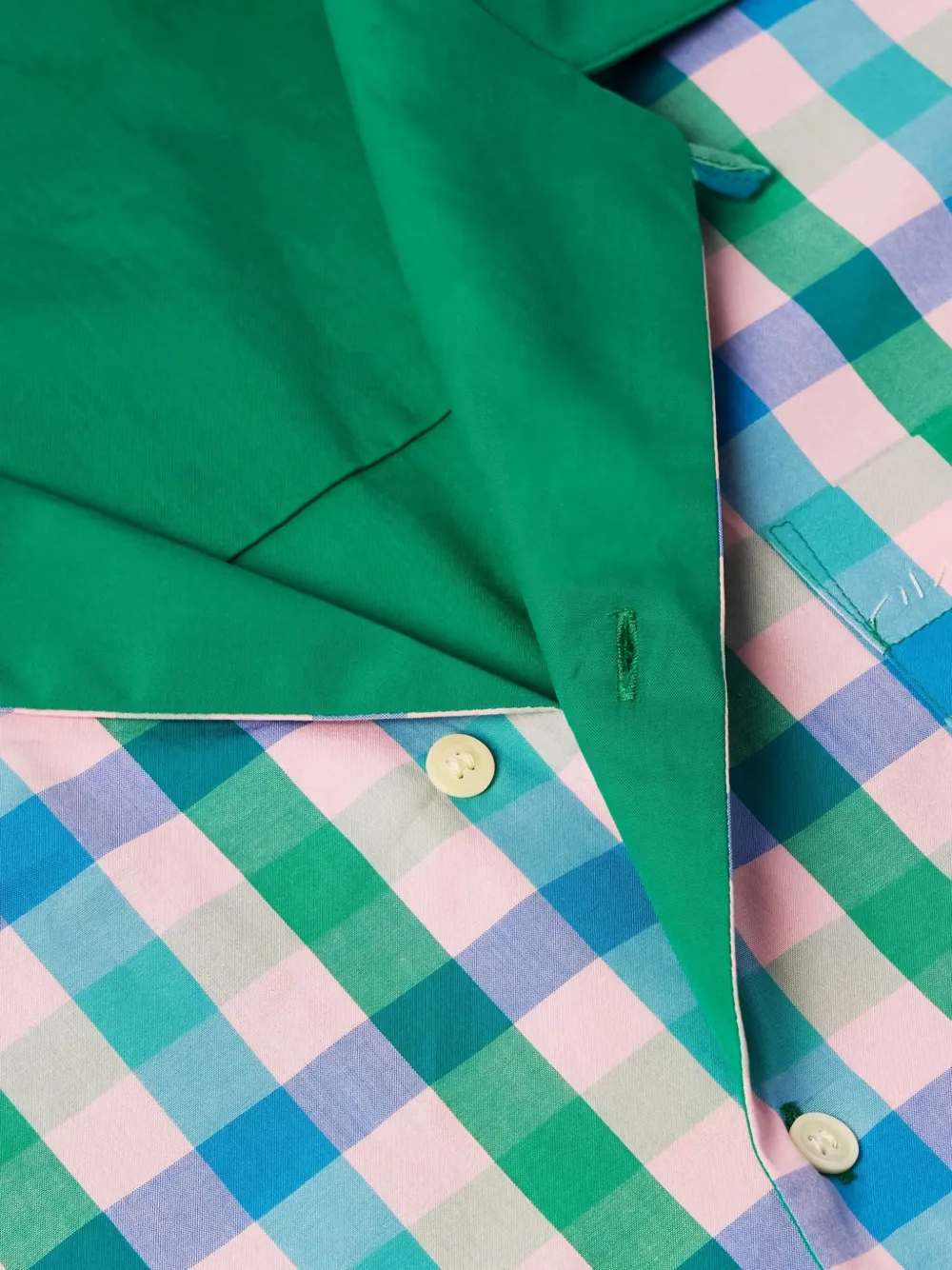 Marni Poloshirt met gingham ruit Groen