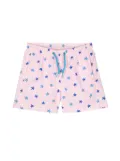 MC2 Saint Barth Kids starfish striped swim shorts - Pink