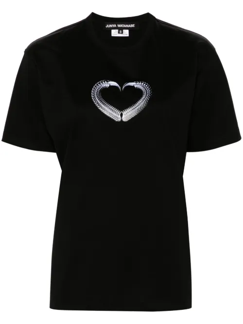 T-shirt à imprimé cœur - Junya Watanabe - Modalova