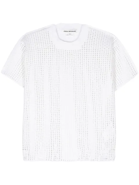 Junya Watanabe panelled open-knit top