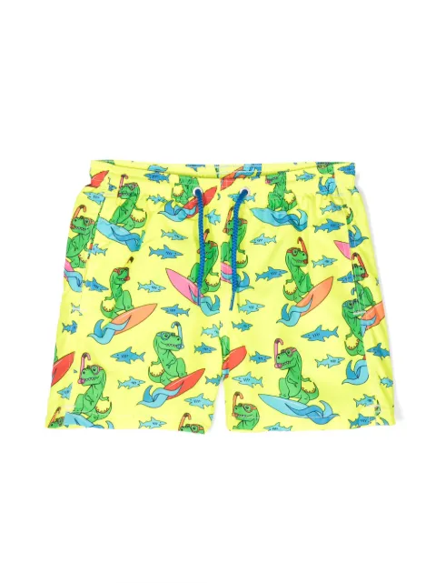 MC2 Saint Barth Bermuda de praia com estampa de dinossauro