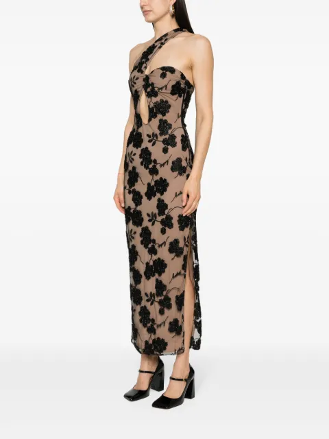 ROTATE BIRGER CHRISTENSEN floral-beads midi dress 1122552949 - 2