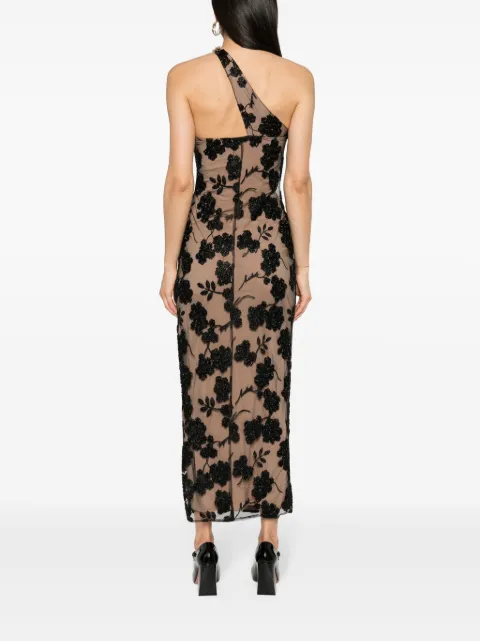ROTATE BIRGER CHRISTENSEN floral-beads midi dress 1122552949 - 3