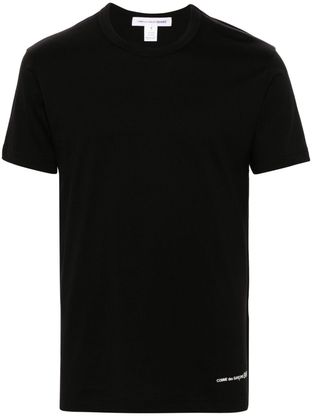 Comme Des Garçons Shirt logo-print cotton T-shirt Zwart