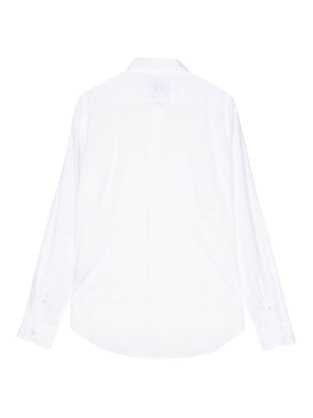 Shop Fedeli Sean Voile Shirt In White