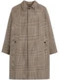 Mackintosh Belford checked coat - Brown