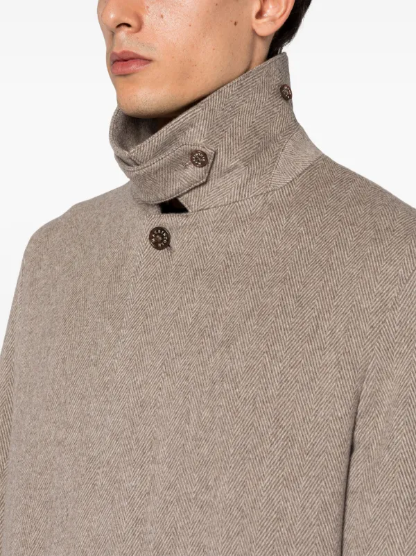 Mackintosh Dunkeld ヘリンボーン コート | ニュートラル | FARFETCH JP