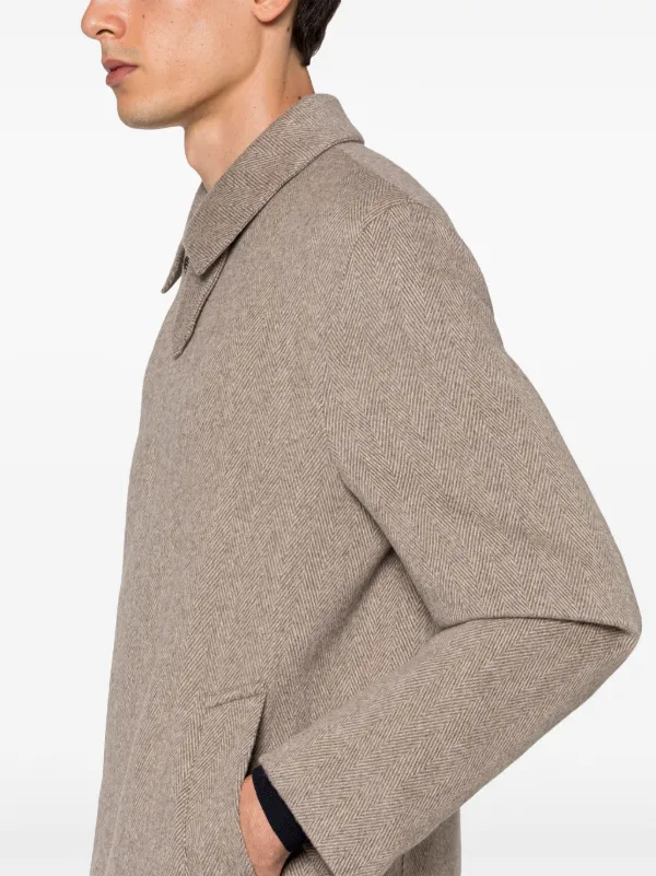 Mackintosh Dunkeld ヘリンボーン コート | ニュートラル | FARFETCH JP