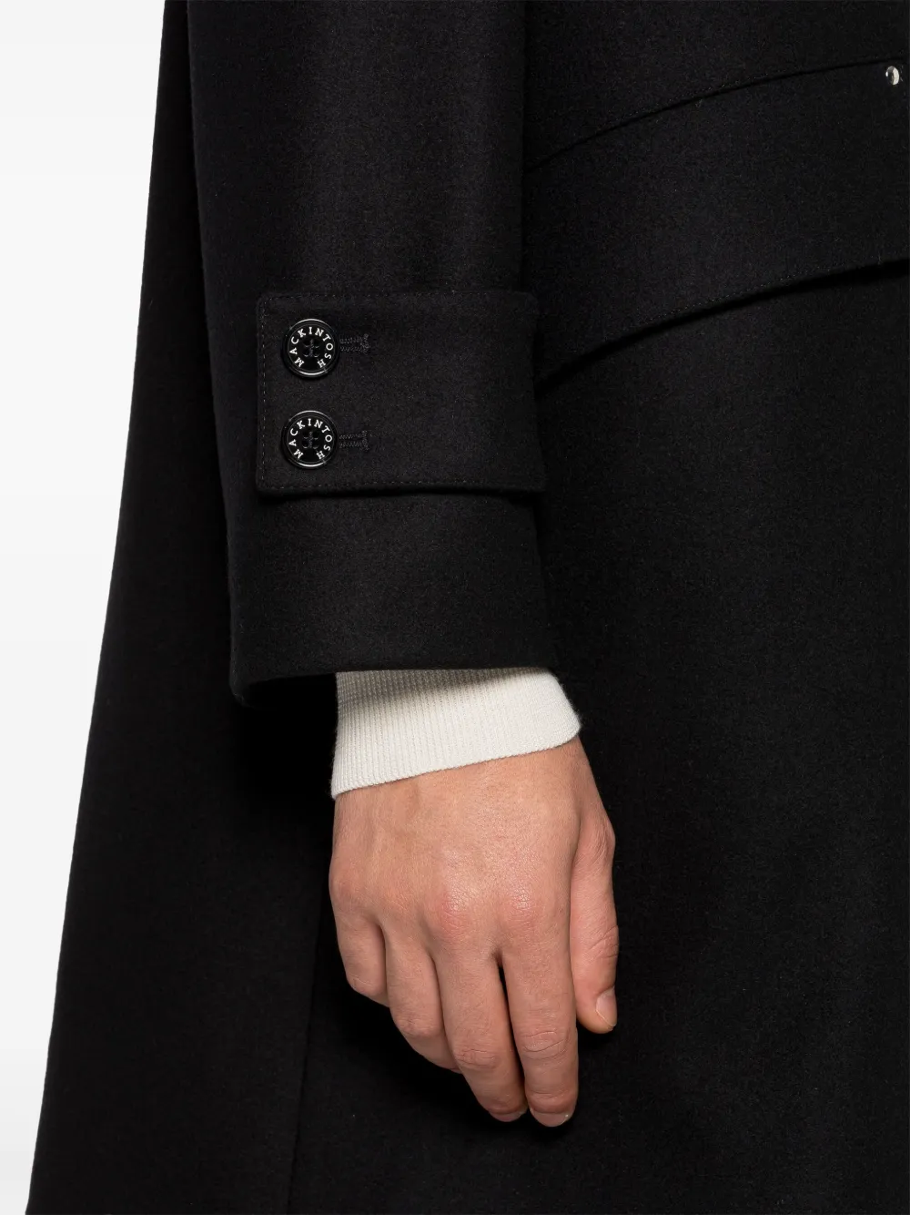 MACKINTOSH HUMBIEブラック コート Mackintosh Humbie フーデッドコート | ブラック | FARFETCH JP