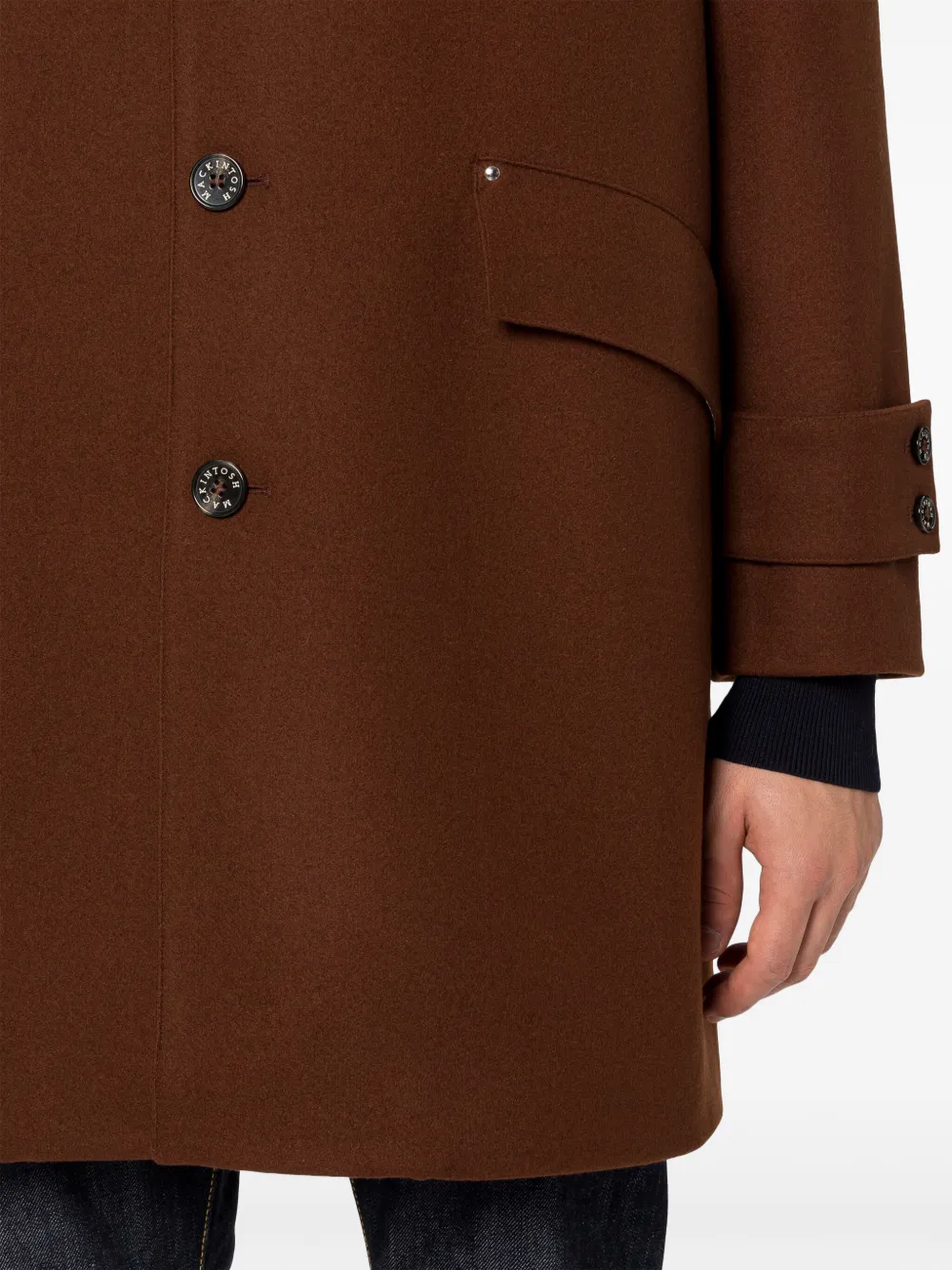 Mackintosh Humbie Wool Coat | Red | FARFETCH