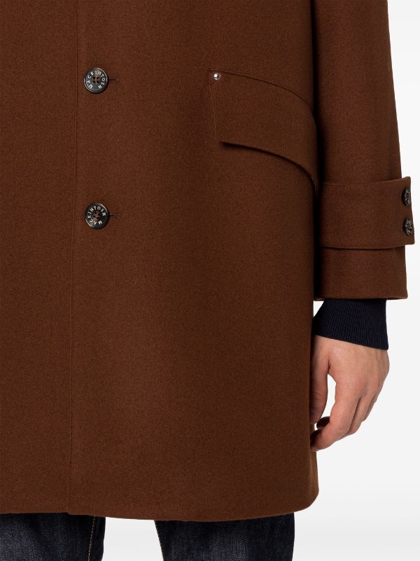 Mackintosh Humbie Wool Coat | Red | FARFETCH CA