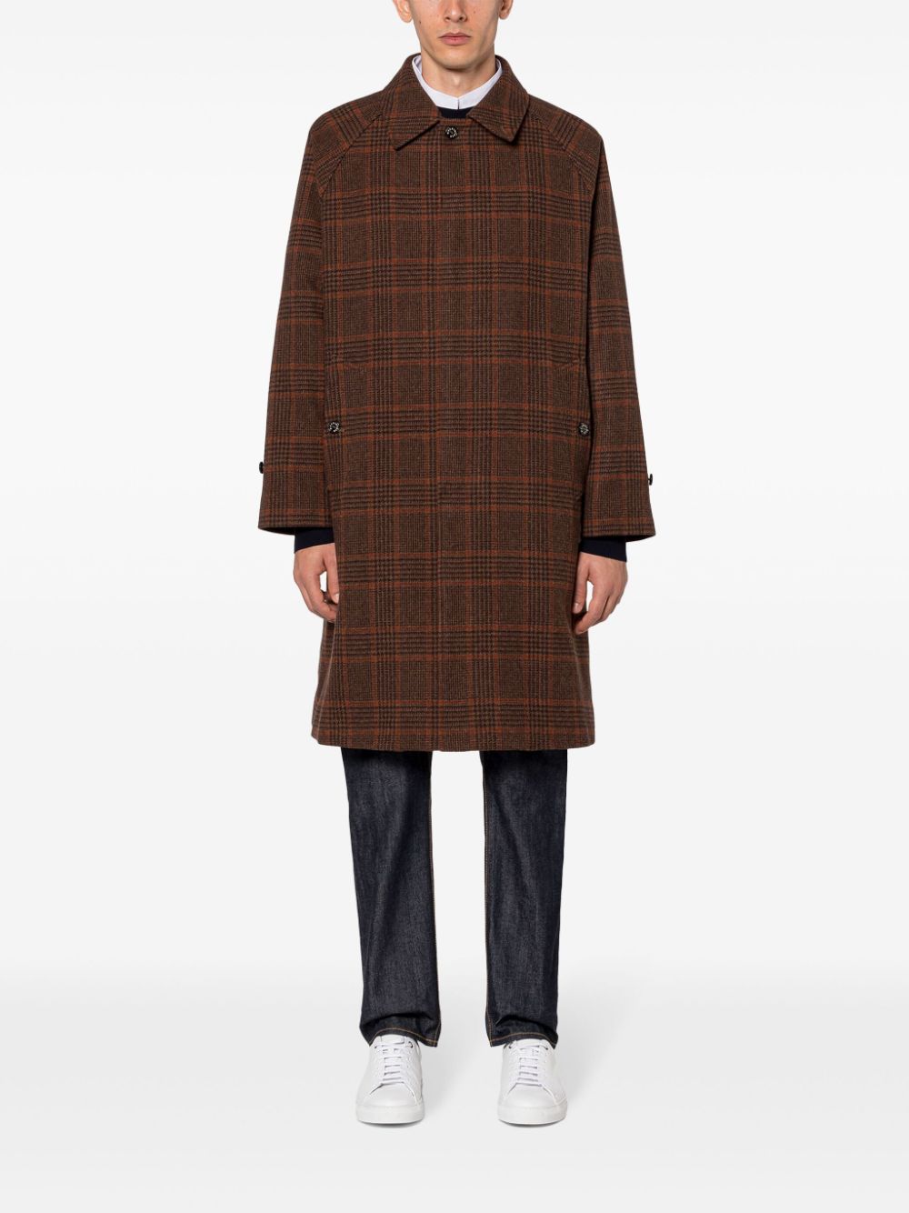 Mackintosh x The Woolmark Company jas - Bruin