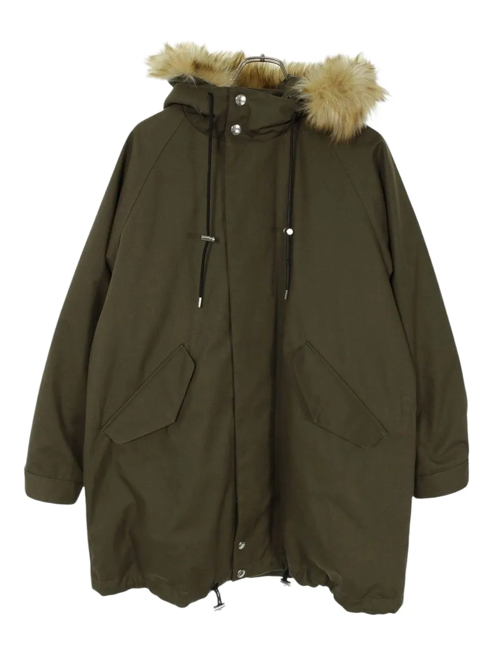 Mackintosh faux-fur-trimmed hooded parka - Verde