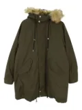 Mackintosh faux-fur-trimmed hooded parka - Green