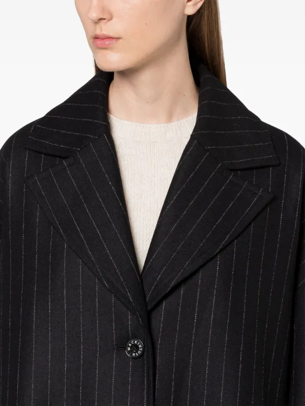 Mackintosh ストライプ コート | ブラック | FARFETCH JP