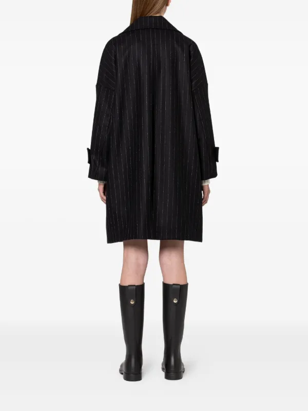 Mackintosh ストライプ コート | ブラック | FARFETCH JP
