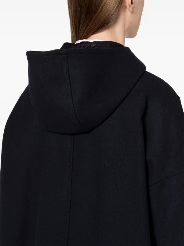 Mackintosh Humbie Hood Overcoat | Blue | FARFETCH