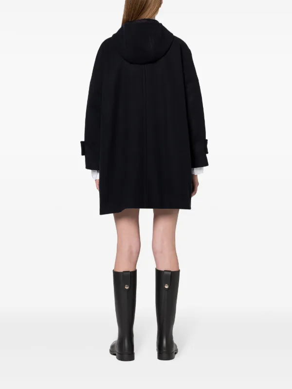 Mackintosh Humbie Hood Overcoat | Blue | FARFETCH CA