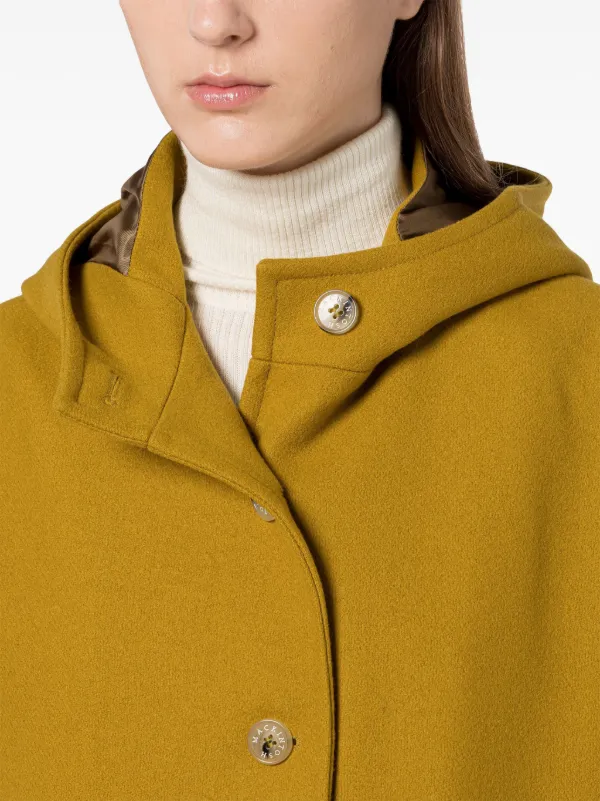 Mackintosh Humbie Hood Overcoat | Yellow | FARFETCH CA
