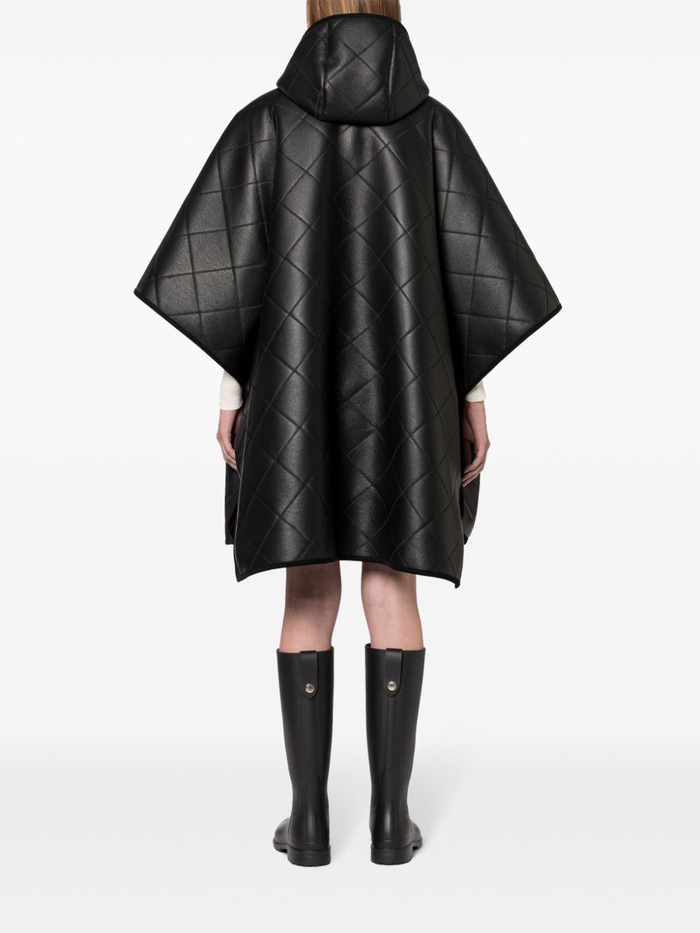 Shop Mackintosh Lyness Poncho In Black