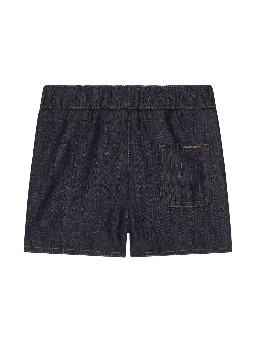 Dolce & Gabbana Kids drawstring-fastening cotton shorts - Blue