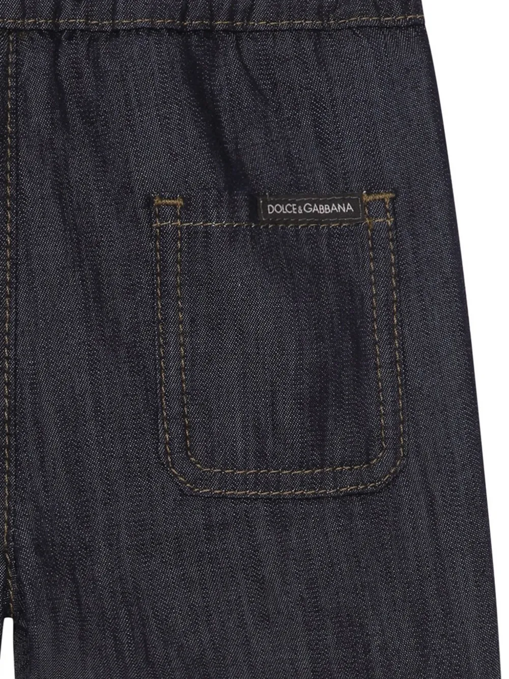 Dolce & Gabbana Kids Trainingsshorts met trekkoord Blauw