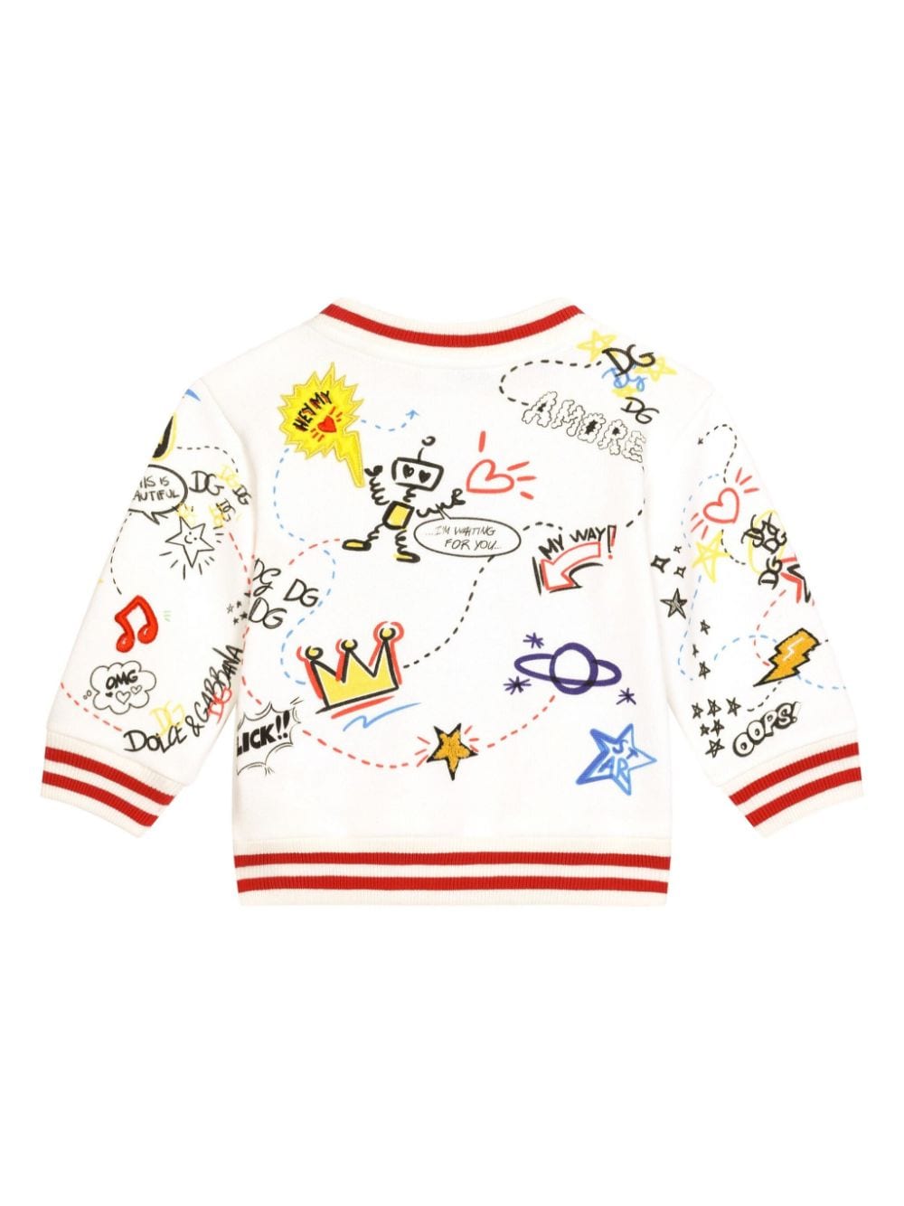 Dolce & Gabbana Kids Sweater met logoprint - Wit