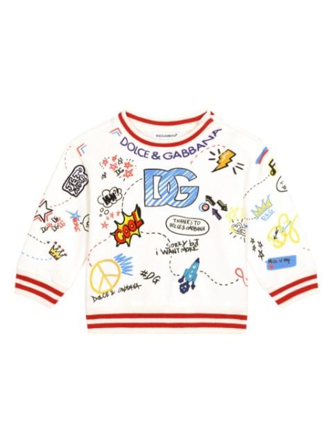 Dolce & Gabbana Kids logo-print sweatshirt