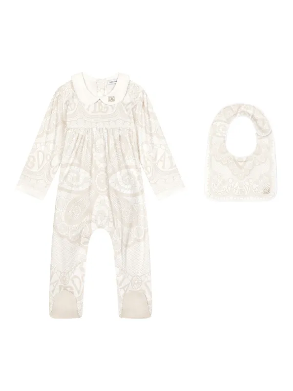 Dolce & Gabbana Kids GG ベビーウェア セット | ニュートラル