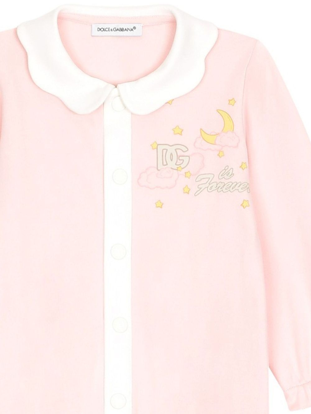 Dolce & Gabbana Kids Romper met tekst - Roze