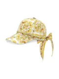 Dolce & Gabbana Kids Majolica-print cap - Yellow