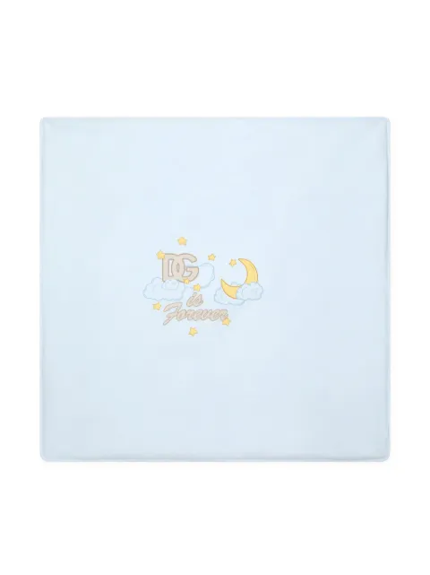 Dolce & Gabbana Kids logo-print cotton blanket