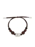 Dolce & Gabbana DG-logo cord bracelet - Brown