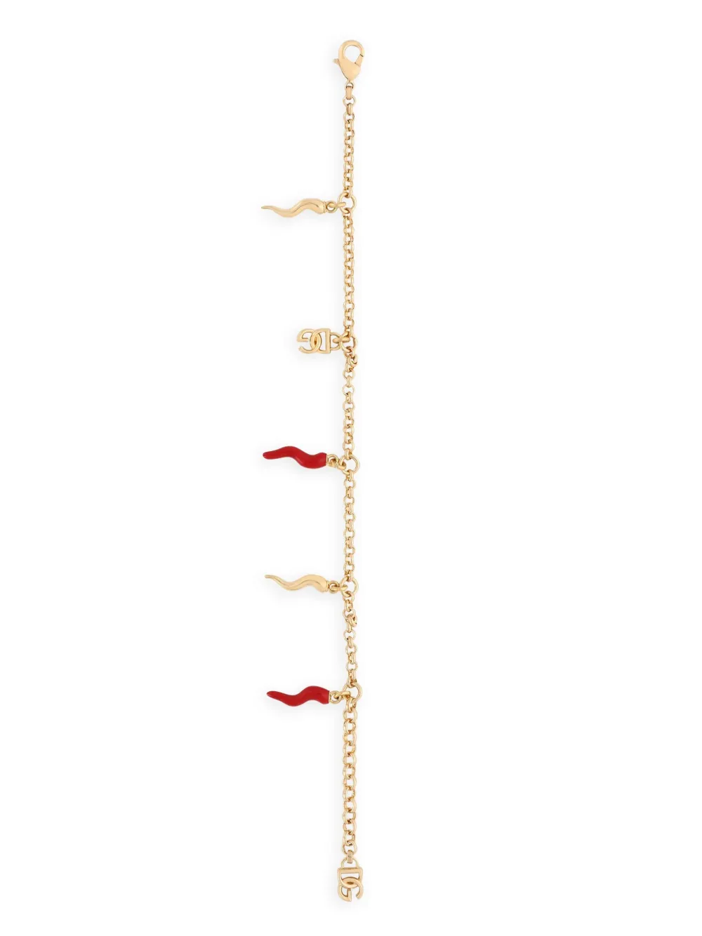 Dolce & Gabbana Schakelarmband met DG bedel - GOLD