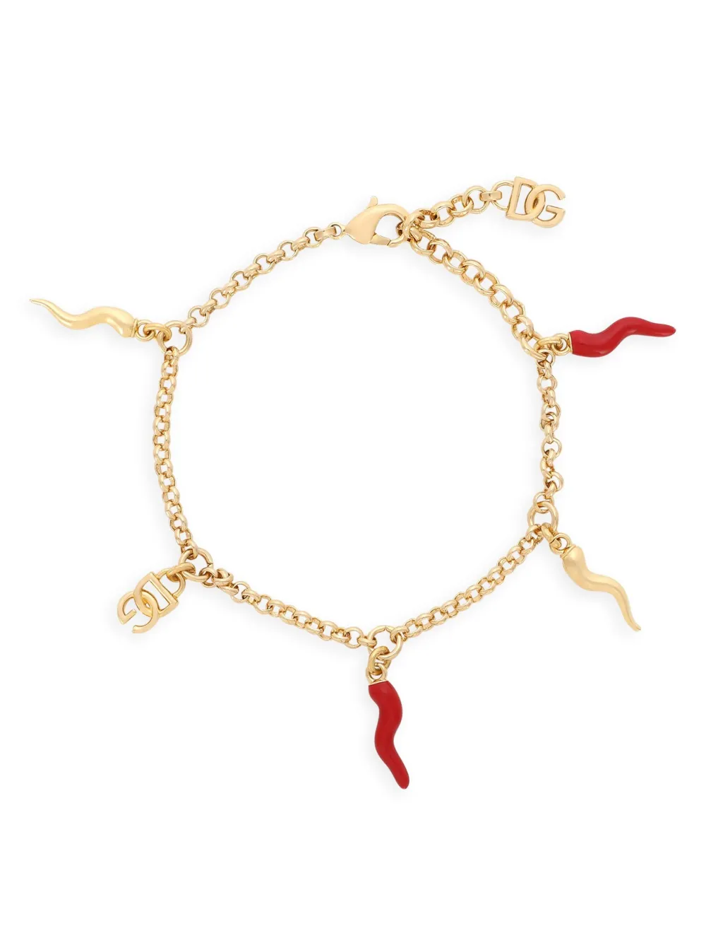 Dolce & Gabbana Dg Charm Bracelet In Gold