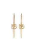 Dolce & Gabbana DG logo-charm hoop earrings - Gold