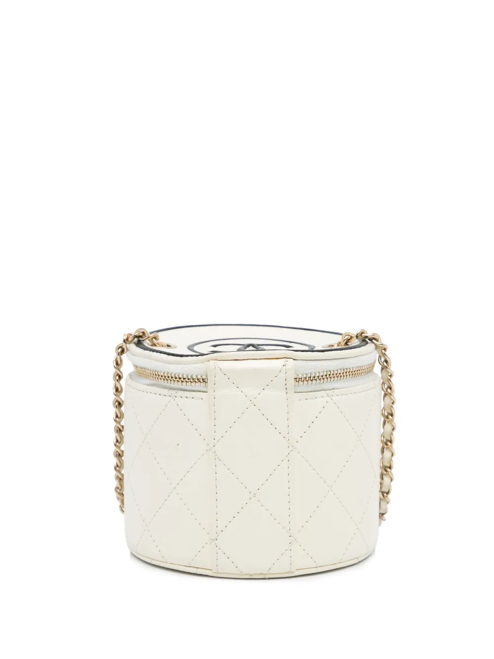 CHANEL Pre-Owned 2021 Chain and Charm Case vanity bag - Zwart