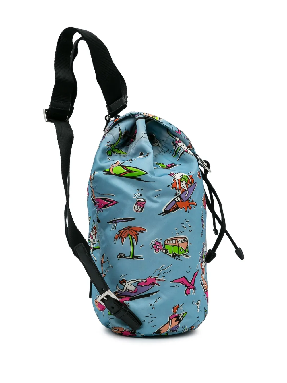 Prada Pre-Owned 2013-2022 Pre-Owned Prada Tessuto Stampato Drawstring backpack | Image 2