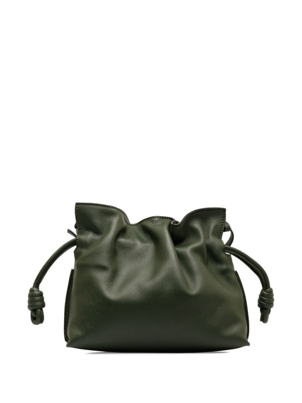 Pre-owned Loewe 2010-2023 Mini Flamenco Bucket Bag In Green