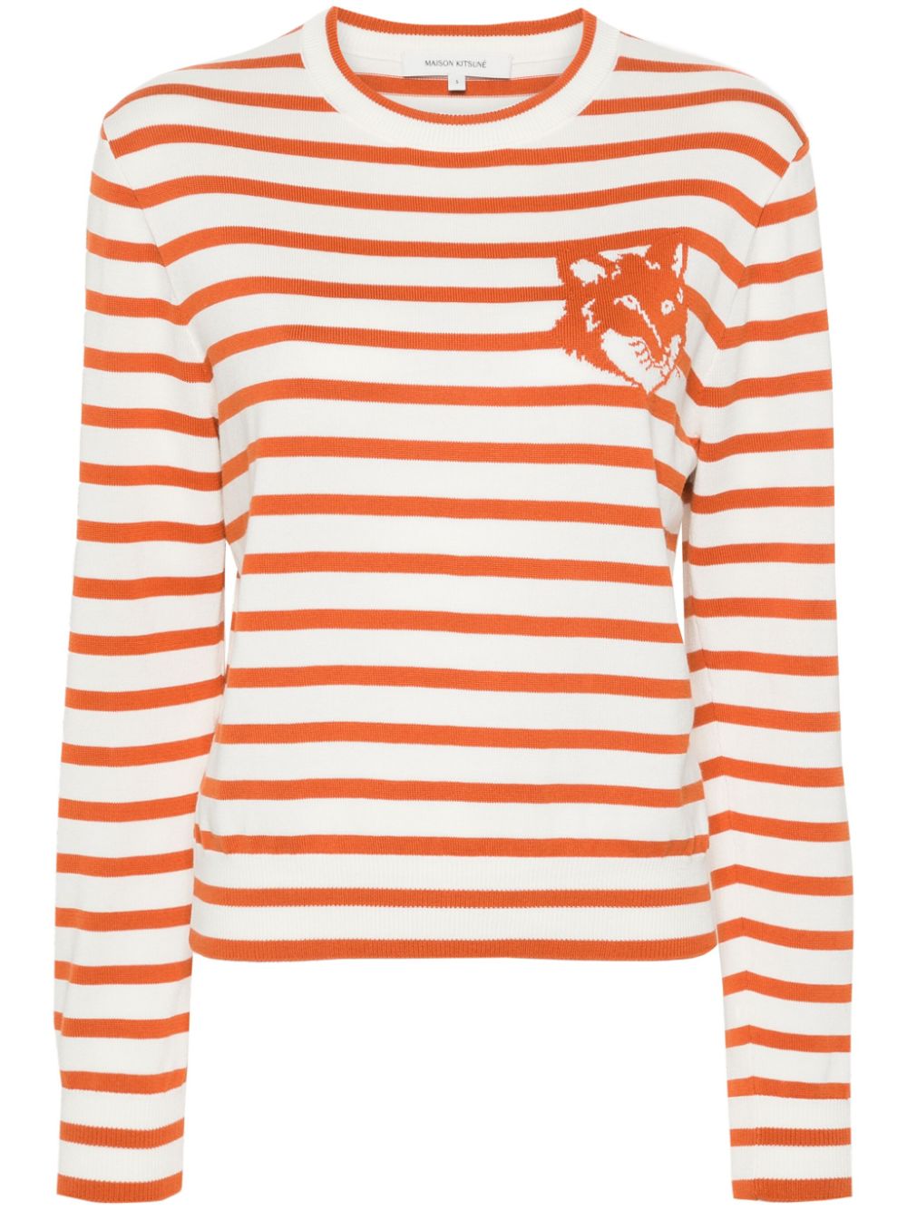 Maison Kitsuné Fox Head intarsia-knit jumper