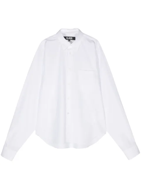 Black Comme Des Garçons cut-out detail cotton shirt 