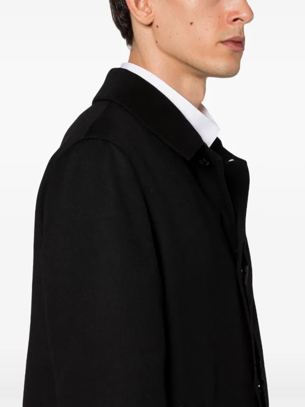 Mackintosh Dunkeld Wool Coat | Black | FARFETCH JO