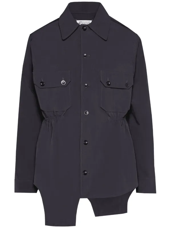 マルタンマルジェラ Martin Margiela こびり付く レイヤードシャツ 