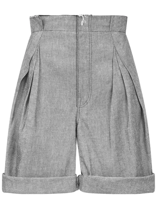 Maison Margiela ワイド ショートパンツ | ブラック | FARFETCH JP
