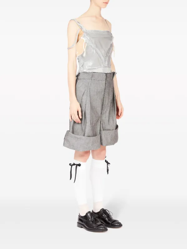 Maison Margiela ワイド ショートパンツ | ブラック | FARFETCH JP