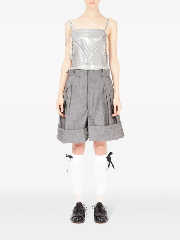 Maison Margiela ワイド ショートパンツ | ブラック | FARFETCH JP