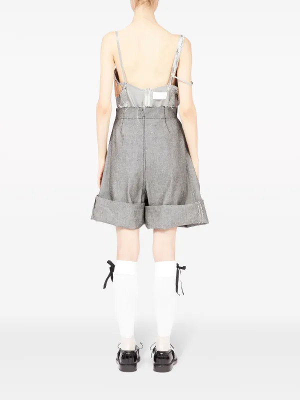 Maison Margiela ワイド ショートパンツ | ブラック | FARFETCH JP